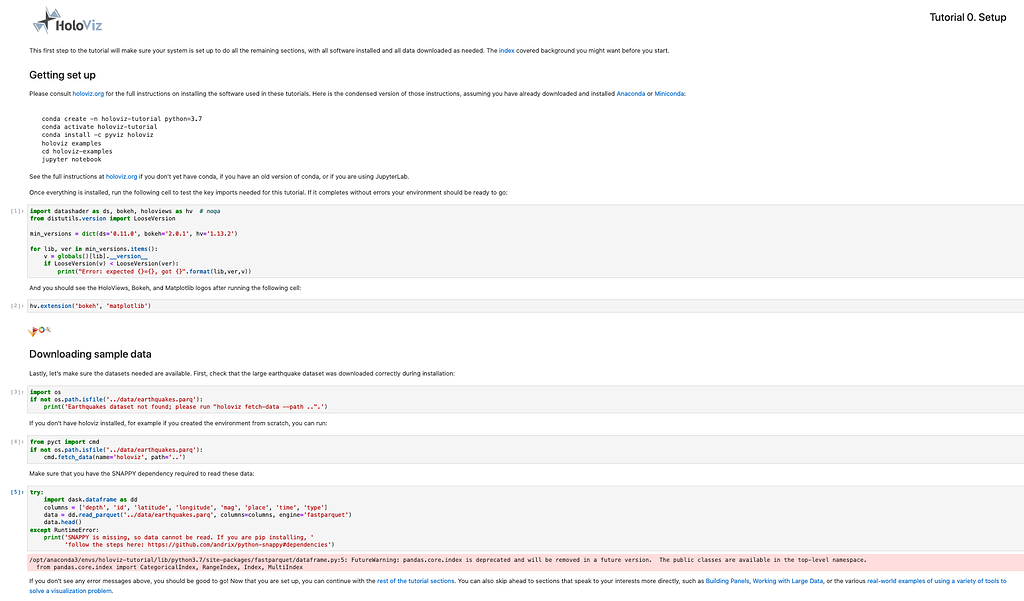 Issues with the holoviz tutorial - Panel - HoloViz Discourse